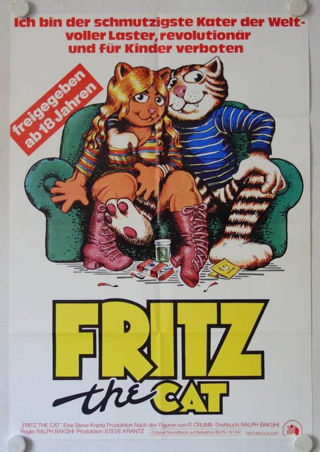 Fritz the Cat originales deutsches Filmplakat